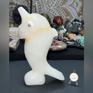 White Onyx Dolphin